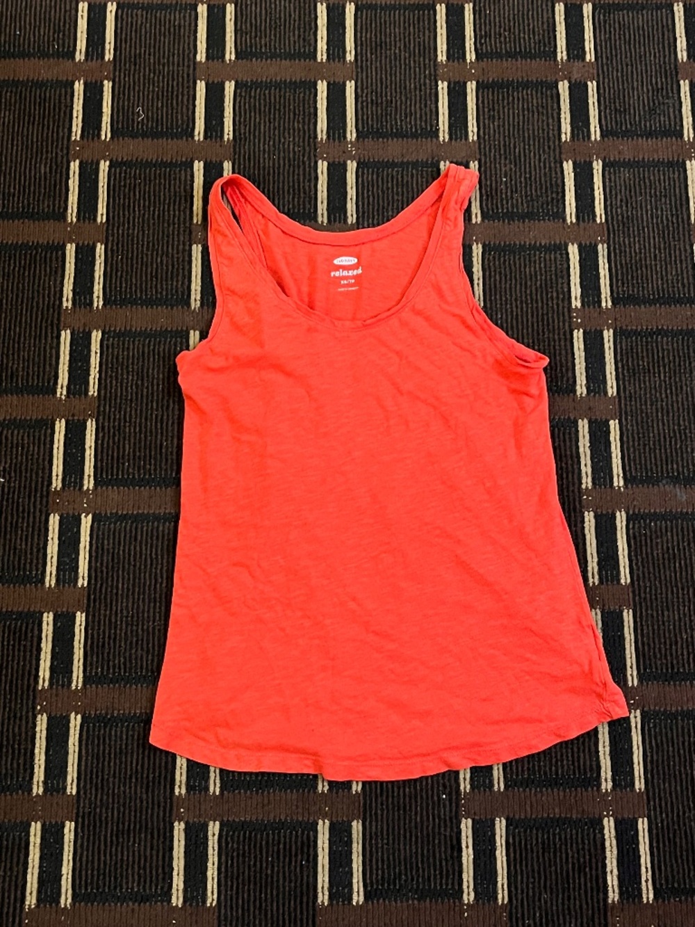 Women’s Old Navy Relaxed Tank Top Shirt  Salmon XS TP Summer Sleeveless 626